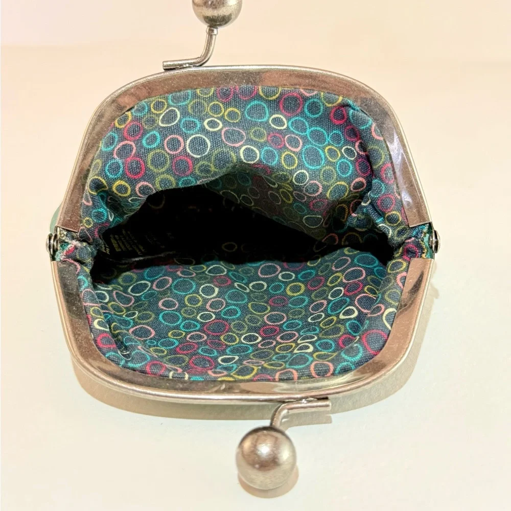 Fossil Key Leather Kisslock Coin Purse - Picture 3 of 9